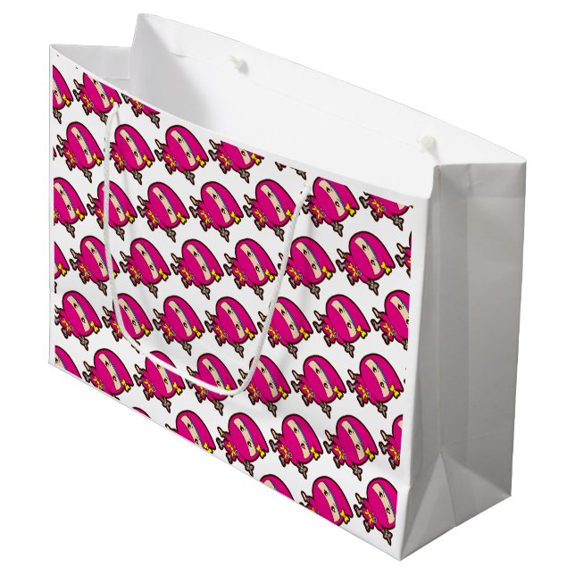 Sacola Para Presentes Grande Ninja Girl (Frente inclinada)