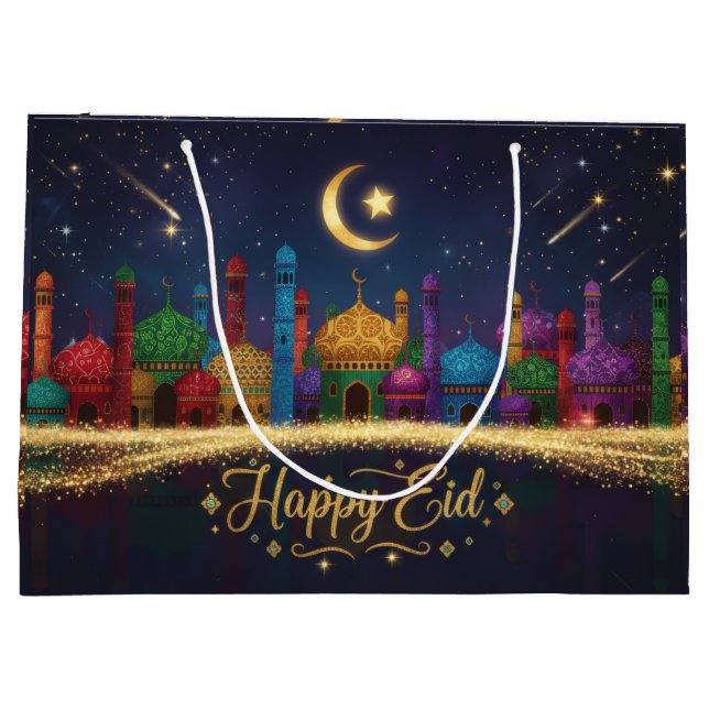 Sacola Para Presentes Grande Noites Estreladas Eid (Verso)