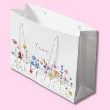 Nome Aquarela Flor Silvestre Minimalista Boho 