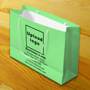 Sacola Para Presentes Grande Nome da empresa Leve Green Large Gift Bag
