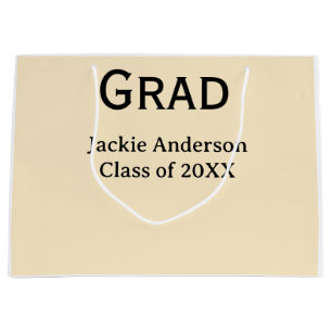 Sacola Para Presentes Grande Nome em letra negrito de graduado turma de 20XX pa