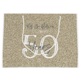 Sacola Para Presentes Grande Nomes Dourados de Literatura Comemoram 50 Anos de 