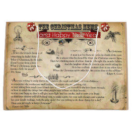 Sacola Para Presentes Grande Notícias de Natal - Grande, Brilhante