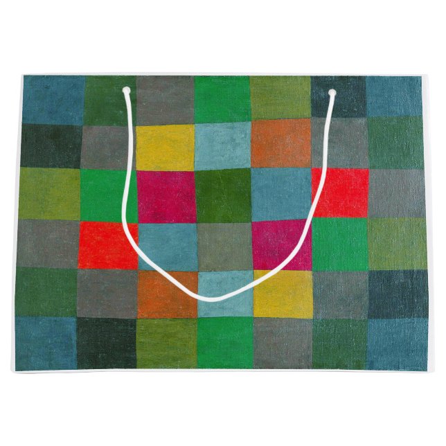 Sacola Para Presentes Grande Nova Harmonia, Paul Klee (Frente)