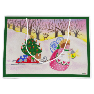 Sacola Para Presentes Grande O Angel na bolsa de presente de Woods