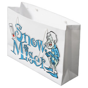 Sacola Para Presentes Grande O ANO SEM SANTA CLAUS™ Ausente de neve