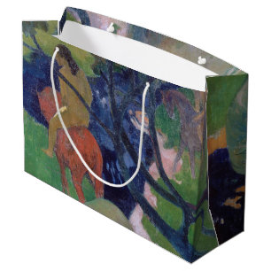 Sacola Para Presentes Grande O Cavalo Branco, Gauguin