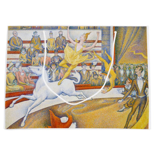 Sacola Para Presentes Grande O Circo, Seurat (Frente)