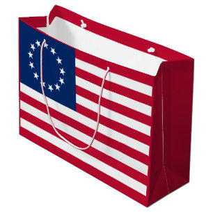 Sacola Para Presentes Grande O Círculo de Estrelas, Bandeira Americana por Bets