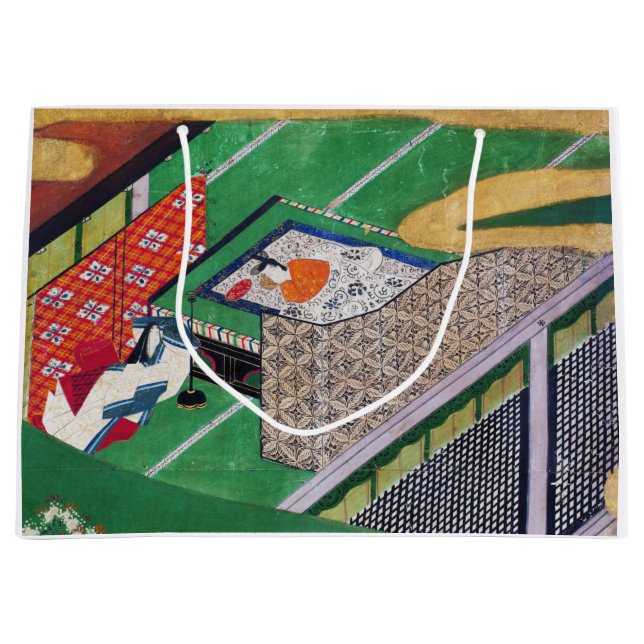 Sacola Para Presentes Grande O Conde de Genji, Tawaraya Sotatsu (Frente)