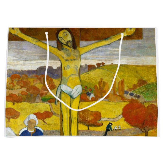Sacola Para Presentes Grande O Cristo Amarelo, Gauguin (Frente)