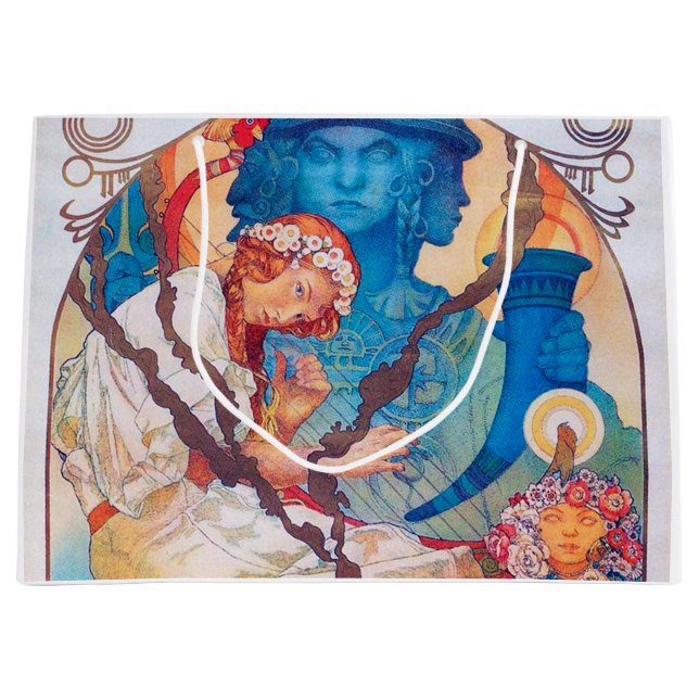 Sacola Para Presentes Grande O Épico Eslavo, Alphonse Mucha (Frente)