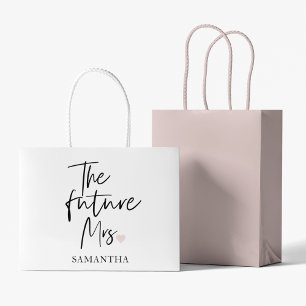 Sacola Para Presentes Grande O Futuro Sra. e Seu Nome   Presente de Beleza Mode