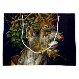 Sacola Para Presentes Grande O inverno, Arcimboldo