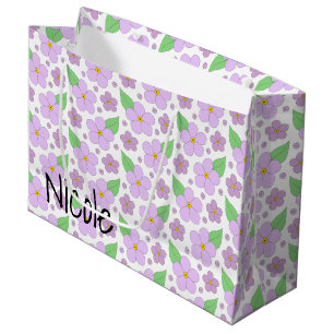 Sacola Para Presentes Grande O Lilac floresce o grande saco do presente