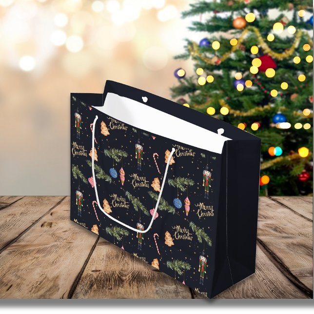 Sacola Para Presentes Grande O pirata, marinho grande para o presente (Criador carregado)