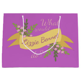 Sacola Para Presentes Grande O Que Lizzie Bennet Faria? II