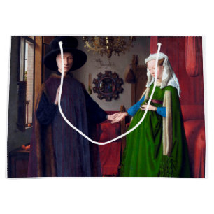 Sacola Para Presentes Grande O Retrato Arnolfini, Jan van Eyck