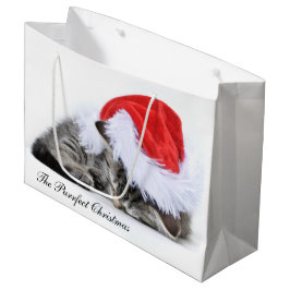 Sacola Para Presentes Grande O saco do presente do Natal de Purrfect