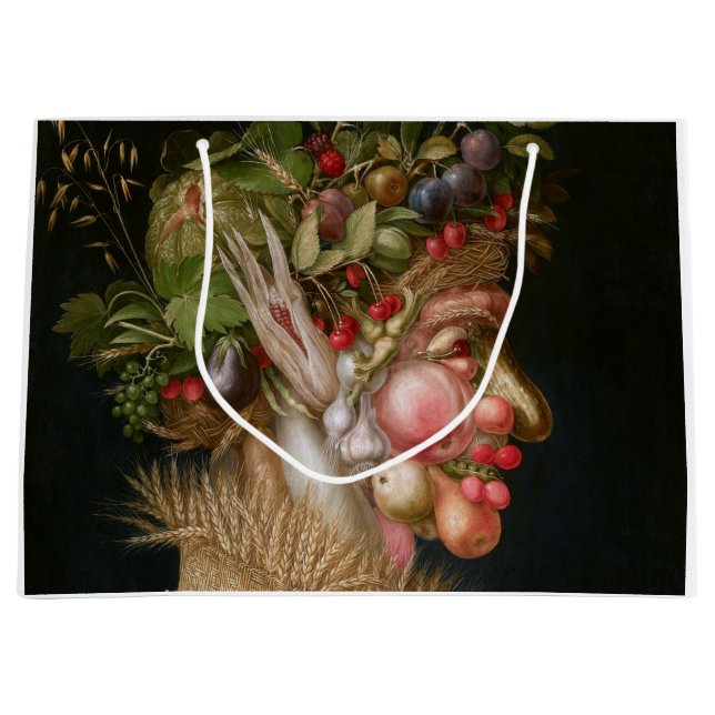 Sacola Para Presentes Grande O Verão, Arcimboldo (Frente)