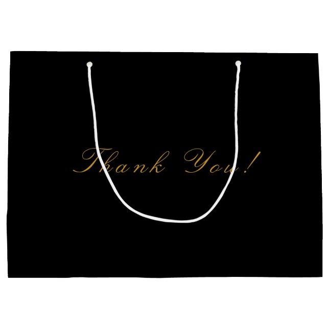 Sacola Para Presentes Grande Obrigado, Mark Party (Verso)