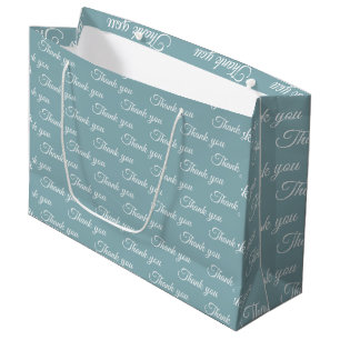 Sacola Para Presentes Grande Obrigado Papel embrulhado