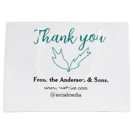 Sacola Para Presentes Grande Obrigado pelo seu pedido folha nome da empresa do 