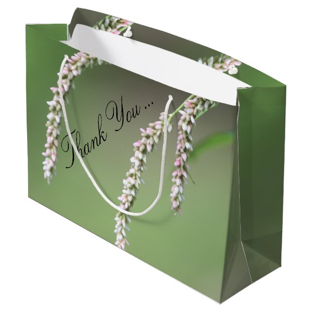Sacola Para Presentes Grande Obrigado-você Saco do Presente (Verso inclinado)