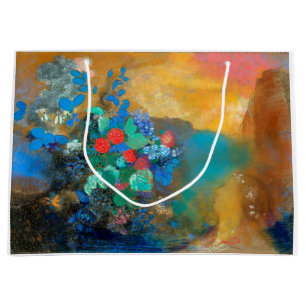 Sacola Para Presentes Grande Ofelia entre as Flores, Redon Large Gift Bag