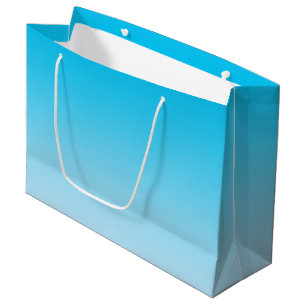 Sacola Para Presentes Grande Ombre azul