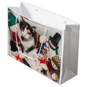 Sacola Para Presentes Grande Onde está o gato