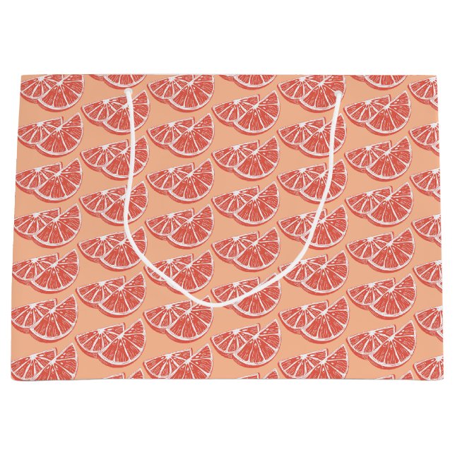 Sacola Para Presentes Grande Orange (Frente)