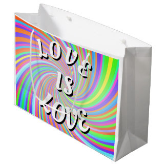 Sacola Para Presentes Grande Orgulho Love Is Love