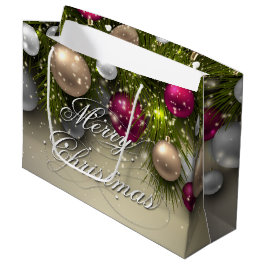 Sacola Para Presentes Grande Ornamentos de Natal - Múltiplos