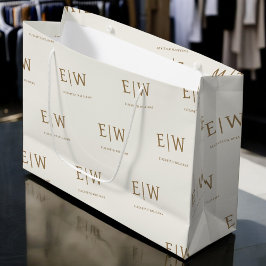 Sacola Para Presentes Grande Pacote da empresa de monograma com marca personali