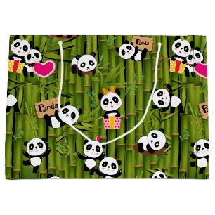 Sacola Para Presentes Grande Padrão 2 do Panda