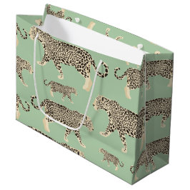 Sacola Para Presentes Grande Padrão Animal Jungle Jaguar