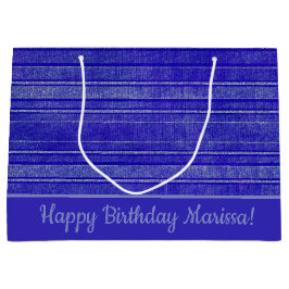 Sacola Para Presentes Grande Padrão bonito de faixas aflitas roxas