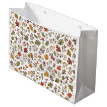 Padrão Caprichoso de Folhas de Cogumelos da Flores