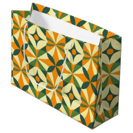 Sacola Para Presentes Grande Padrão contínuo retrô decorativo