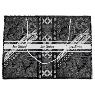 Sacola Para Presentes Grande Padrão de BATIK moderno