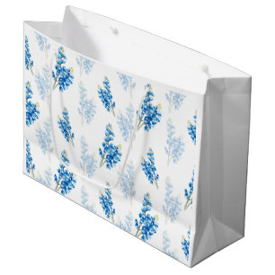 Sacola Para Presentes Grande Padrão de Bluebonnet