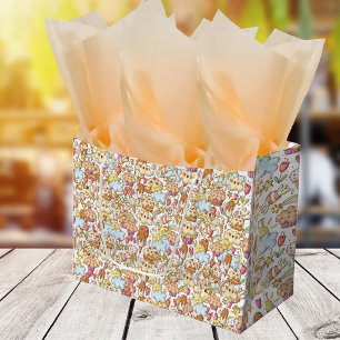 Sacola Para Presentes Grande Padrão de Celebração de Tratamentos Sunshine