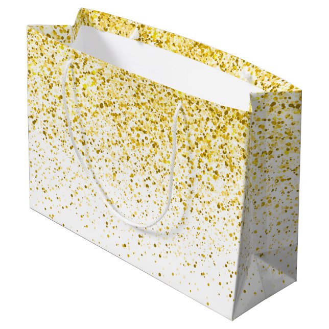 Sacola Para Presentes Grande Padrão de gradiente de brilho 1 (Verso inclinado)