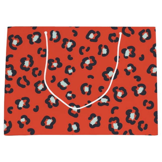 Sacola Para Presentes Grande Padrão de impressão animal (Frente)