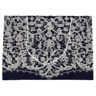 Sacola Para Presentes Grande PADRÃO DE LACE ANTIQUANTO DO Bag-PRESENTE