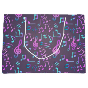 Sacola Para Presentes Grande Padrão de música