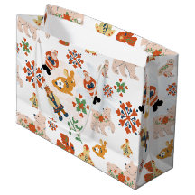 Padrão de Natal de Flores Fofas com Papai Noel