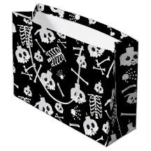Padrão de Ossos do Skeleton do Halloween