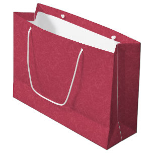 Sacola Para Presentes Grande Padrão de redemoinho de rosa profundo texturizado